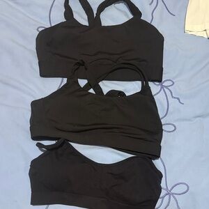 3 Athleta Black Sports Bras